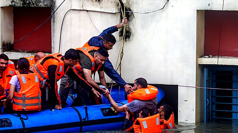 Several parts of Delhi, Haryana, Mumbai, J-K, and Rajasthan face a spell of heavy rain