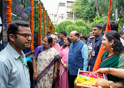CM Rekha Gupta launches 25 electric buses for schools to boost clean air initiative
