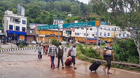 Jammu-Srinagar national highway shut due to landslides in Udhampur

