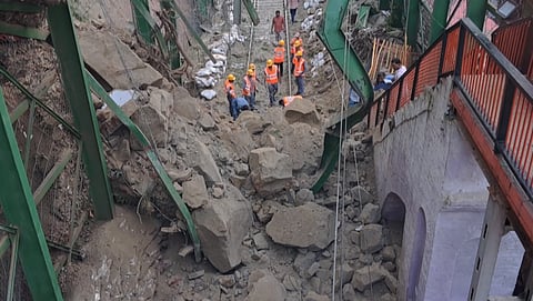 Landslide blocks rail route in Haridwar, movement of trains affected
