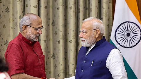 C P Radhakrishnan takes oath as 15th vice president of India
