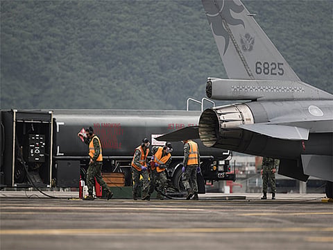 Taiwan detects 5 Chinese aircraft and naval vessels near its territory
