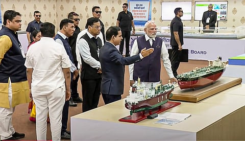 PM Modi inaugurates, lays foundation stone for Rs 34,200 crore development projects in Bhavnagar