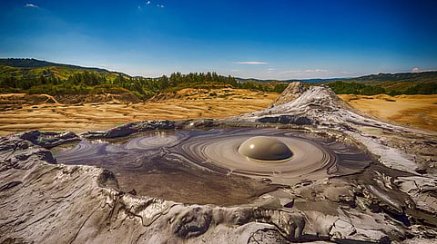 India's only mud volcano erupts after two decades in Andaman
