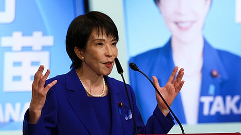 Japan's ruling party elects Sanae Takaichi as new leader, set to become first female PM on Oct 15