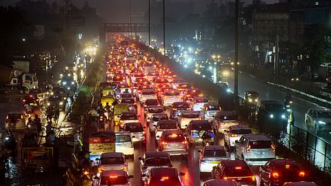 Heavy rain lashes Delhi; IMD issues yellow and orange alerts, flight operations hit
