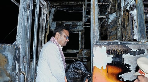 Jaisalmer bus blaze: Jammed door leads to 20 deaths