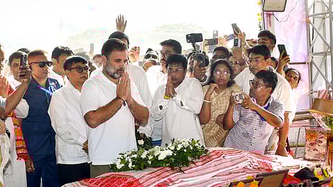 Rahul Gandhi visits Assam to pay tribute to Zubeen Garg 
