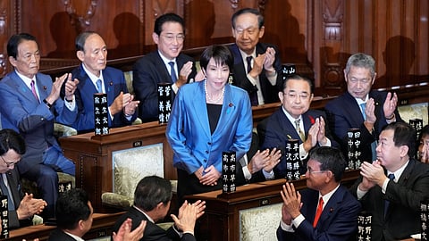 Japan's parliament elects Sanae Takaichi as nation's first female prime minister