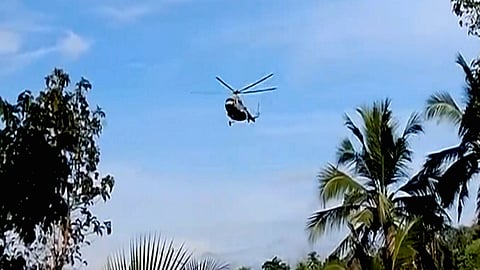 President Murmu's helicopter stuck in helipad depression at Pramadam
