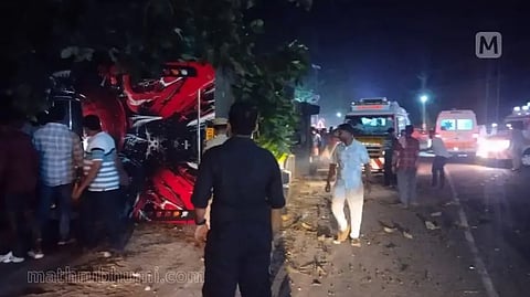 One killed, 49 injured as tourist bus overturns in Kerala's Kottayam