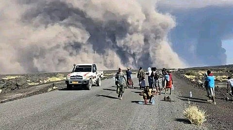 Ethiopian volcano subsides, leaving trail of disruption and cancelled flights
