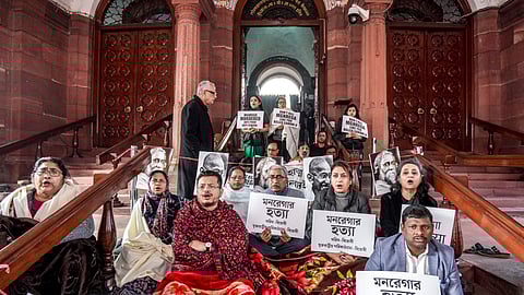 Opposition sits on overnight protest in parliament against passage of G RAM G bill