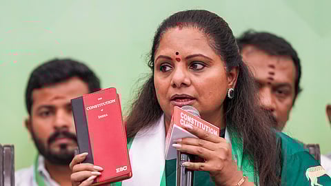 Suspended BRS MLC Kavitha's resignation accepted by Legislative Council Chairman
