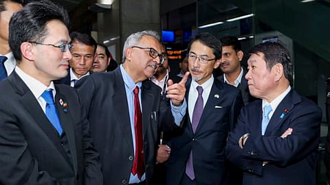 Japan's foreign minister rides Delhi Metro, reviews Indo-Japan collaboration