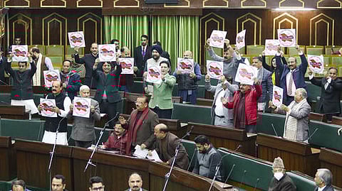 Uproar in J&K Assembly: BJP demands NLU, PDP cites Kashmiri harassment