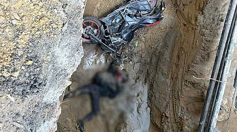 Delhi biker falls to death in pool-sized pit dug up on road by Jal Board; 3 engineers suspended