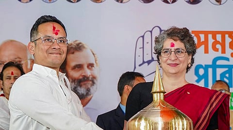 Dragging Gaurav's family, children into 'Pak link' allegation by Assam CM wrong politics: Priyanka