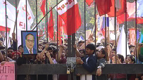 Delhi court grants bail to JNU students arrested during protest march