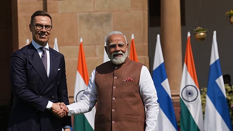 PM Modi hosts Finnish President for bilateral talks in New Delhi