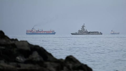 Vessel tracker says, 'two Indian ships reverse course' in Hormuz strait following gunfire reports