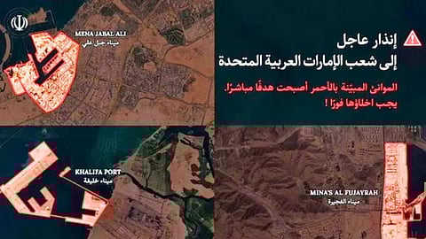 'Legitimate targets' | Iran asks people to leave port areas in UAE