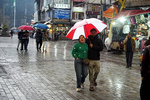 Shimla lashed by rain, hail; fresh snowfall in higher reaches of Manali
