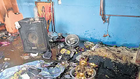 11 injured as fire breaks out after gas cylinder leak at residential quarter in Yamunanagar