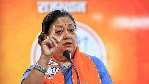 Political row erupts over Vasundhara Raje's statement, BJP move to downplay controversy