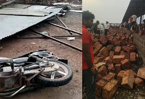 6 devotees dead as wall in temple premises collapse amid strong winds, rains in Sangli
