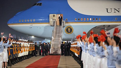 Trump in China for talks with Xi on Iran war, US arms sales to Taiwan