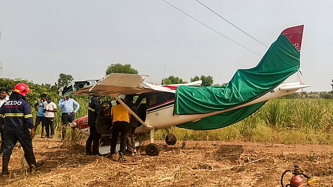Trainee pilot safe as trainer aircraft crash lands near Baramati airstrip