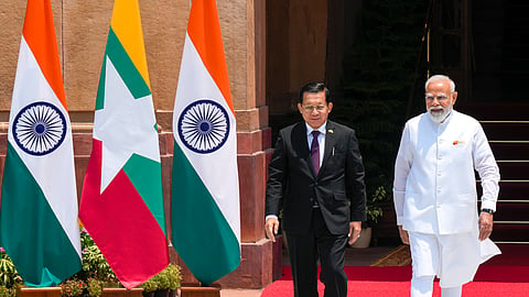 Modi, Myanmar’s Min Aung Hlaing chart roadmap to deepen bilateral ties in Delhi
