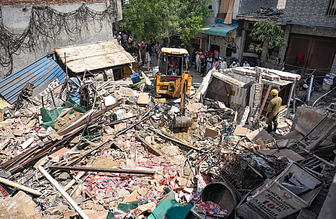 Cylinder blast triggers building collapse in Delhi’s Mukundpur, six injured
