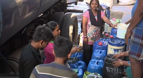 'Week-long wait for a single tanker' | Scorching heat exposes Central Delhi's water crisis