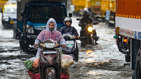 Monsoon rains inundate low-lying areas, disrupt trains in Mumbai