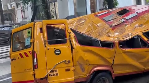 11-year-old student dies after tree falls on school bus in Mumbai's Chembur; four others injured