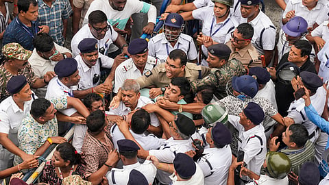 TMC, BJP workers clash during Baruipur rape-murder protest rally in Kolkata
