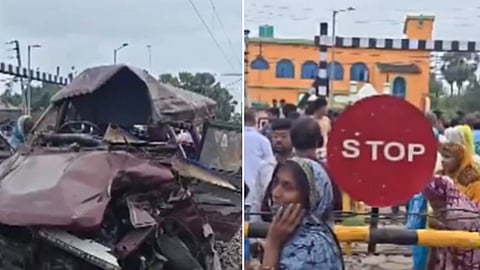 Train collides with school van in West Bengal's Murshidabad, at least three dead
