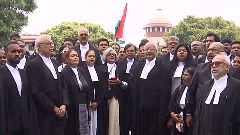 "Standing with students protesting for rights": SC lawyers recite preamble, demand action