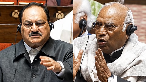 Kharge demands punishment for 'unauthorised' police action; JP Nadda hits back, calls it 'normal'