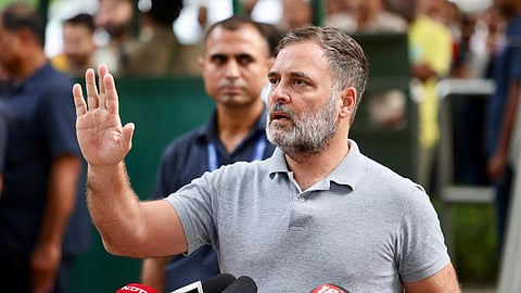 "Real enemy is RSS, wants people to be Andhbhakts" | Rahul calls Pradhan's resignation superficial