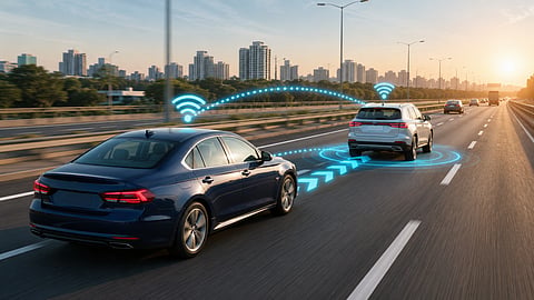 MoRTH's draft notification proposes mandatory V2V communication systems in phases for vehicles manufactured from October 2027 | Representational image