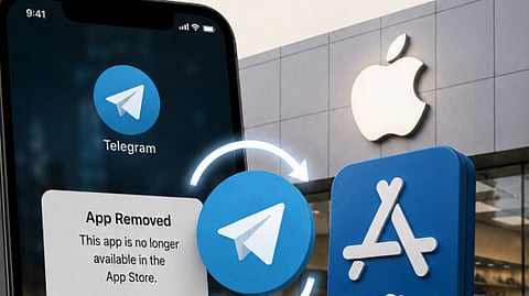 Telegram said the account was immediately banned and rejected suggestions that it fails to act against abusive material