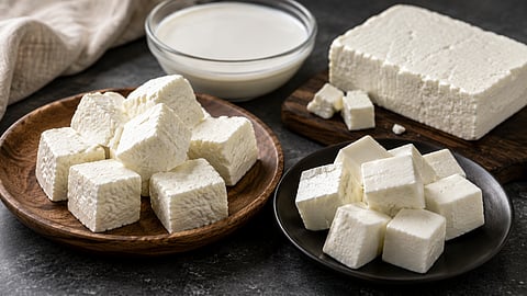 Analogue paneer is a paneer substitute made using vegetable oils, starches, emulsifiers and other additives instead of milk fat | Representational image