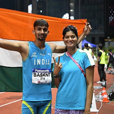 India’s Basant finished 11th with 2.14m Jump in Men’s High Jump Qualification at the U20 World Athletics Championship 2026 | X/@TheKhelIndia