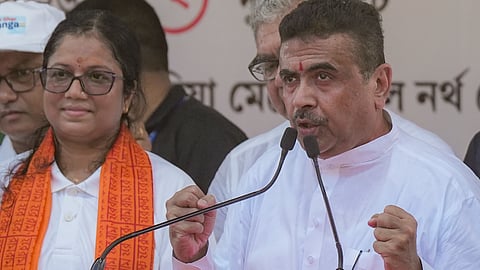 At Gita event, Suvendu Adhikari vows protection for 'gaumata' and monks | File Image