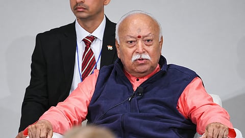 RSS chief Mohan Bhagwat called for harmony among different faiths at a New York conference, saying religious traditions may differ while humanity remains one | X