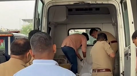 According to police, the accused pushed personnel accompanying him and retrieved a pistol hidden at the spot before opening fire.

