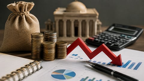The Centre's fiscal deficit stood at Rs 4.55 lakh crore during April-July, equivalent to 26.8% of its full-year target for 2026-27 | Representational image